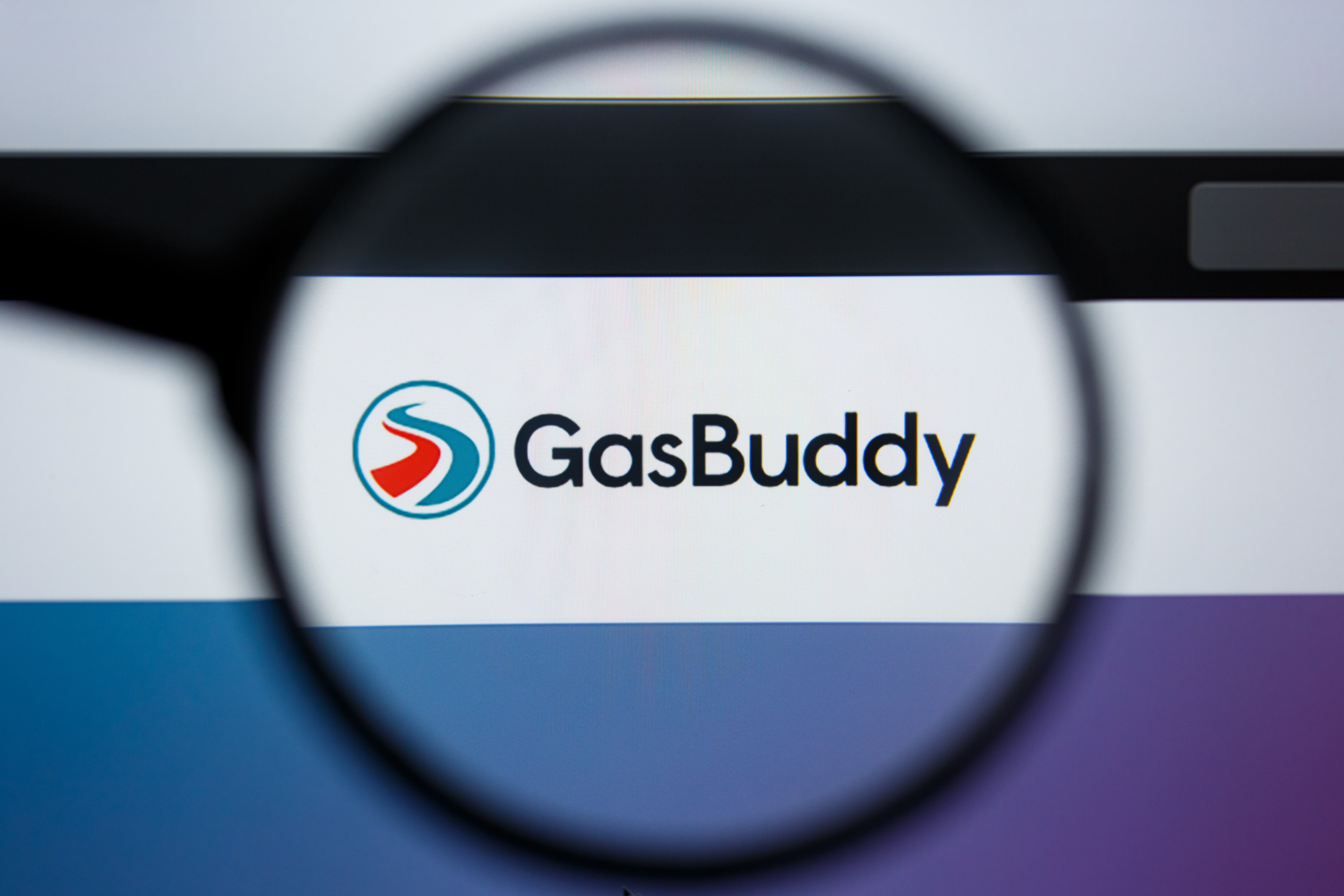 gasbuddy על צג המחשב