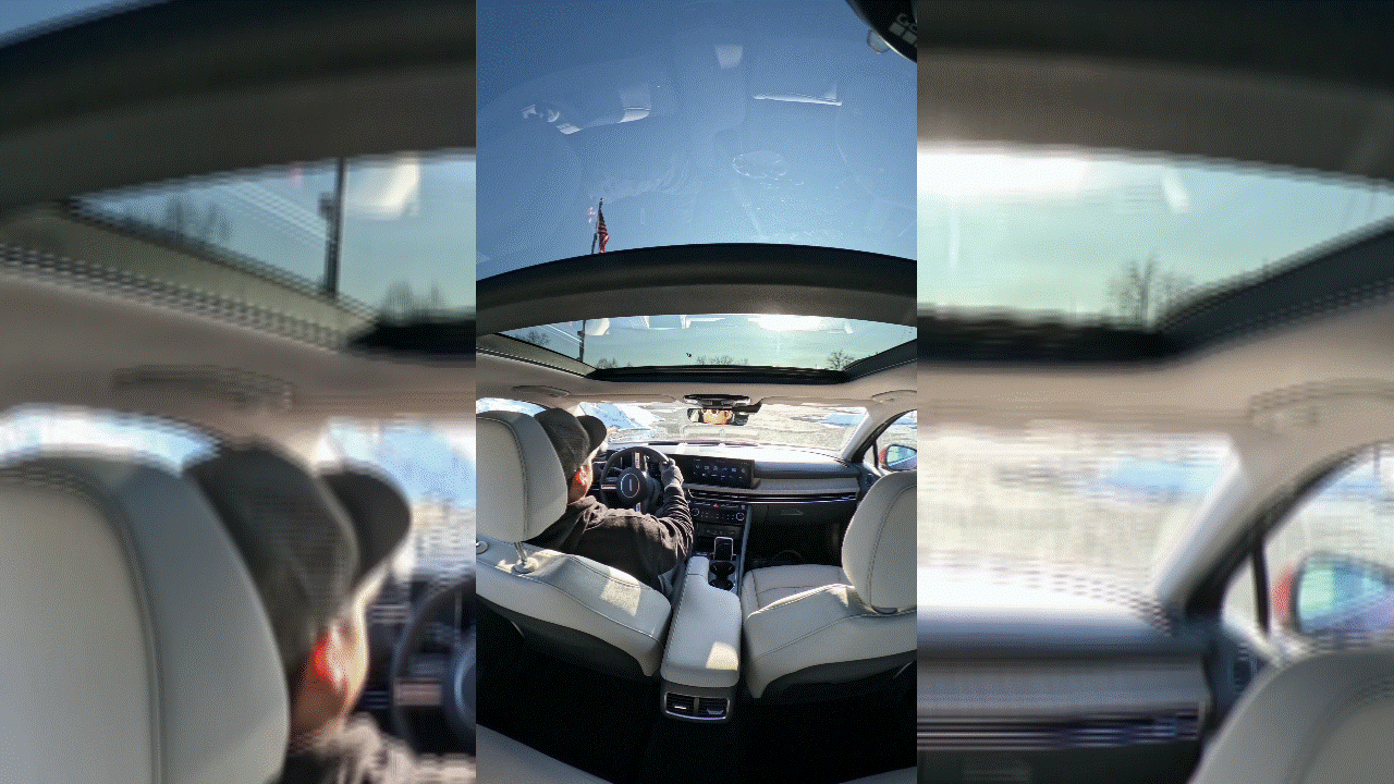 יונדאי סונטה היבריד 2026 - גג זכוכית.