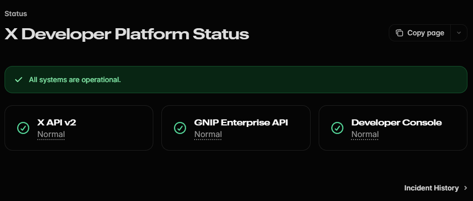 אתר X API, הפסקה 3-23-26