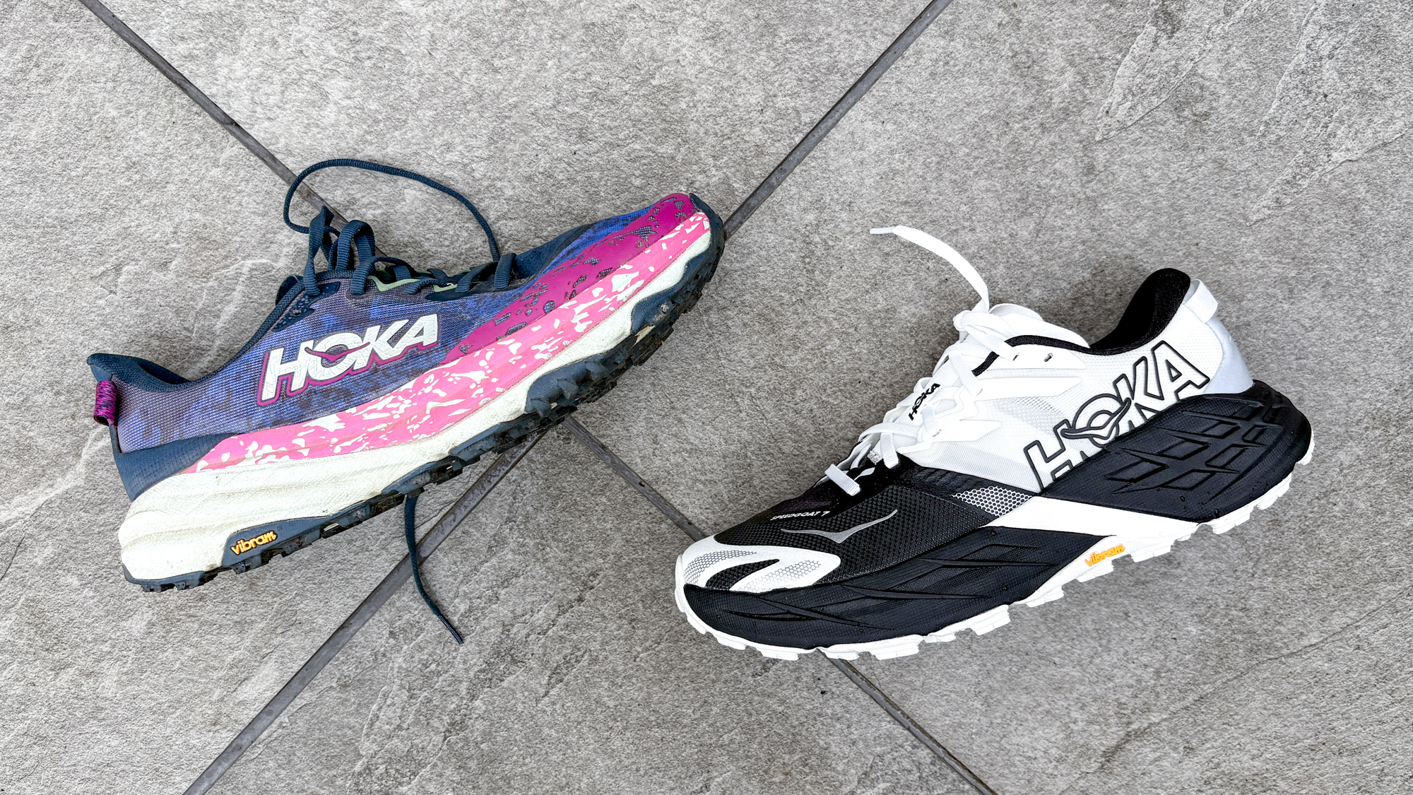 Hoka Speedgoat 6 ו- Hoka Speedgoat 7