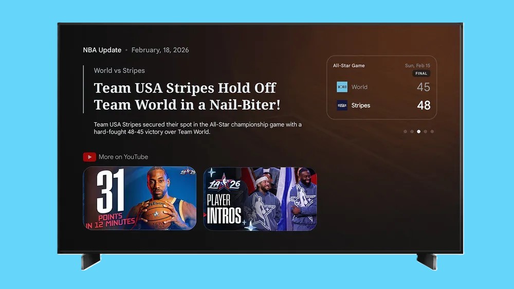 תחתוני ספורט של Google TV