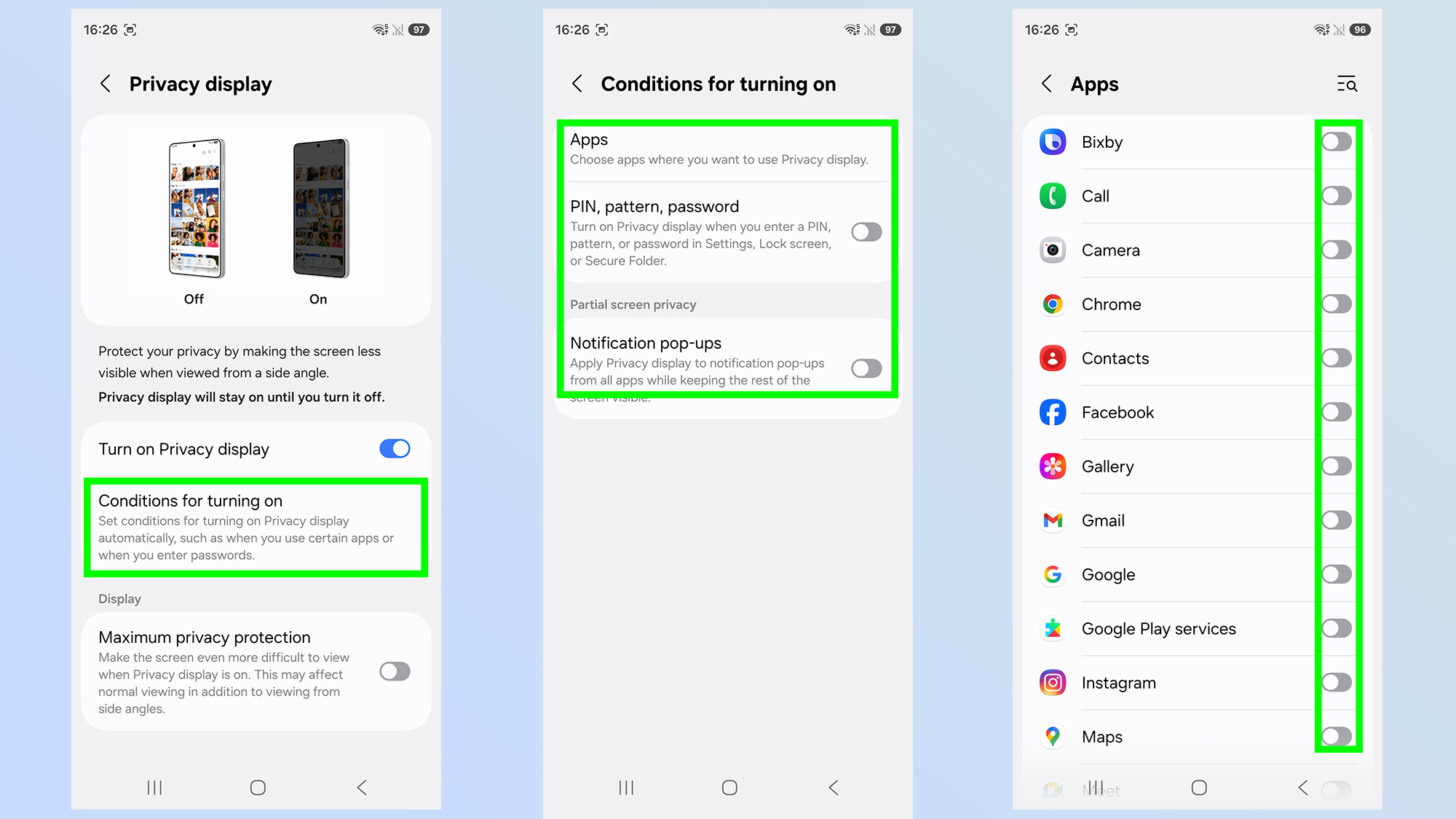 כיצד להשתמש בתצוגת הפרטיות של samsung galax s26 ultra'