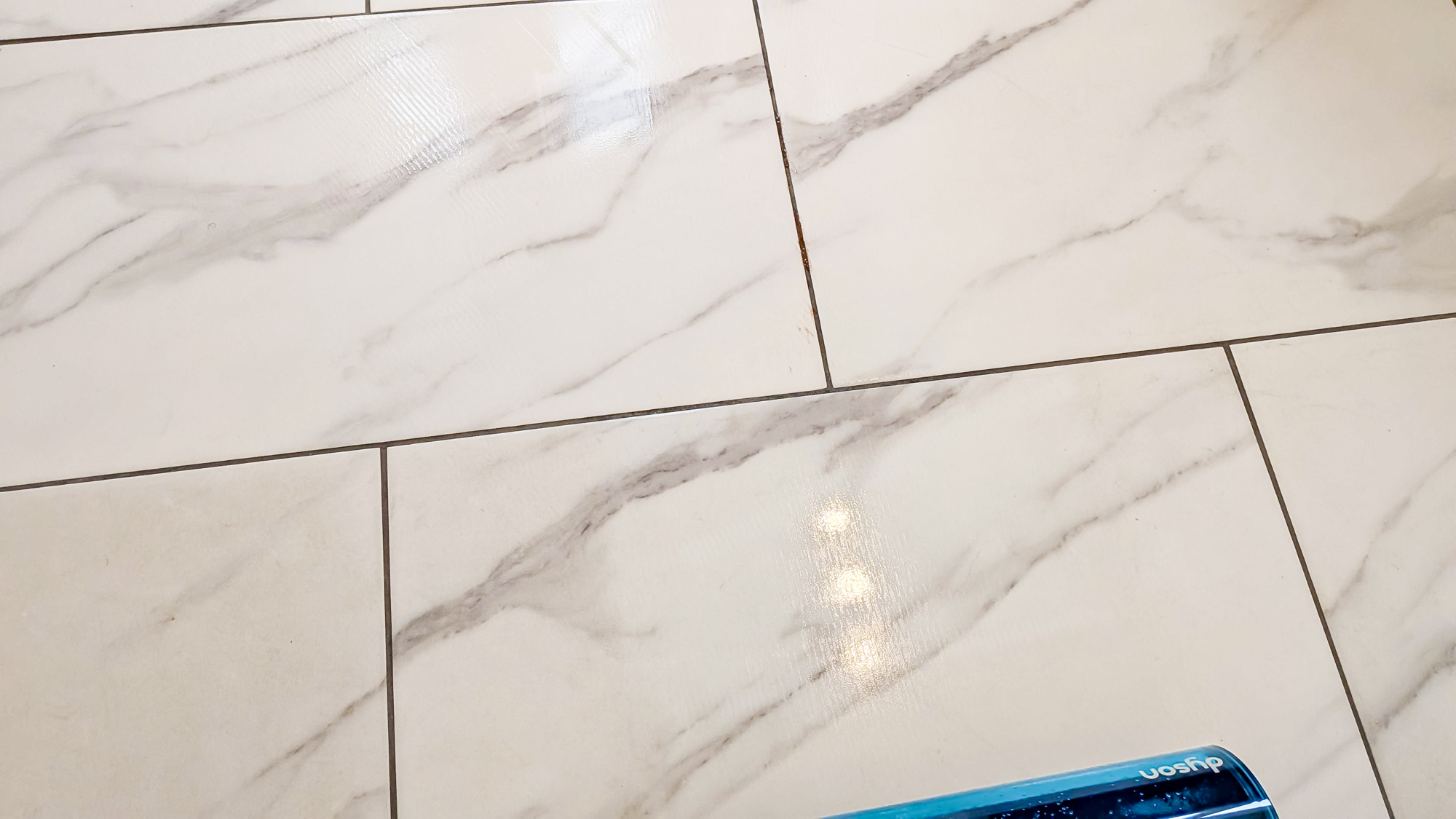 Dyson Clean + Wash Hygiene משאירים סטייקים על אריחי שיש