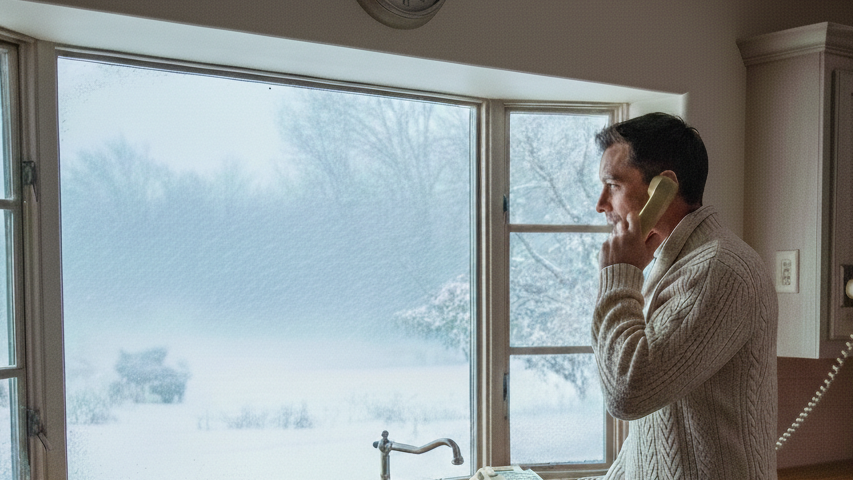 איש בטלפון קווי