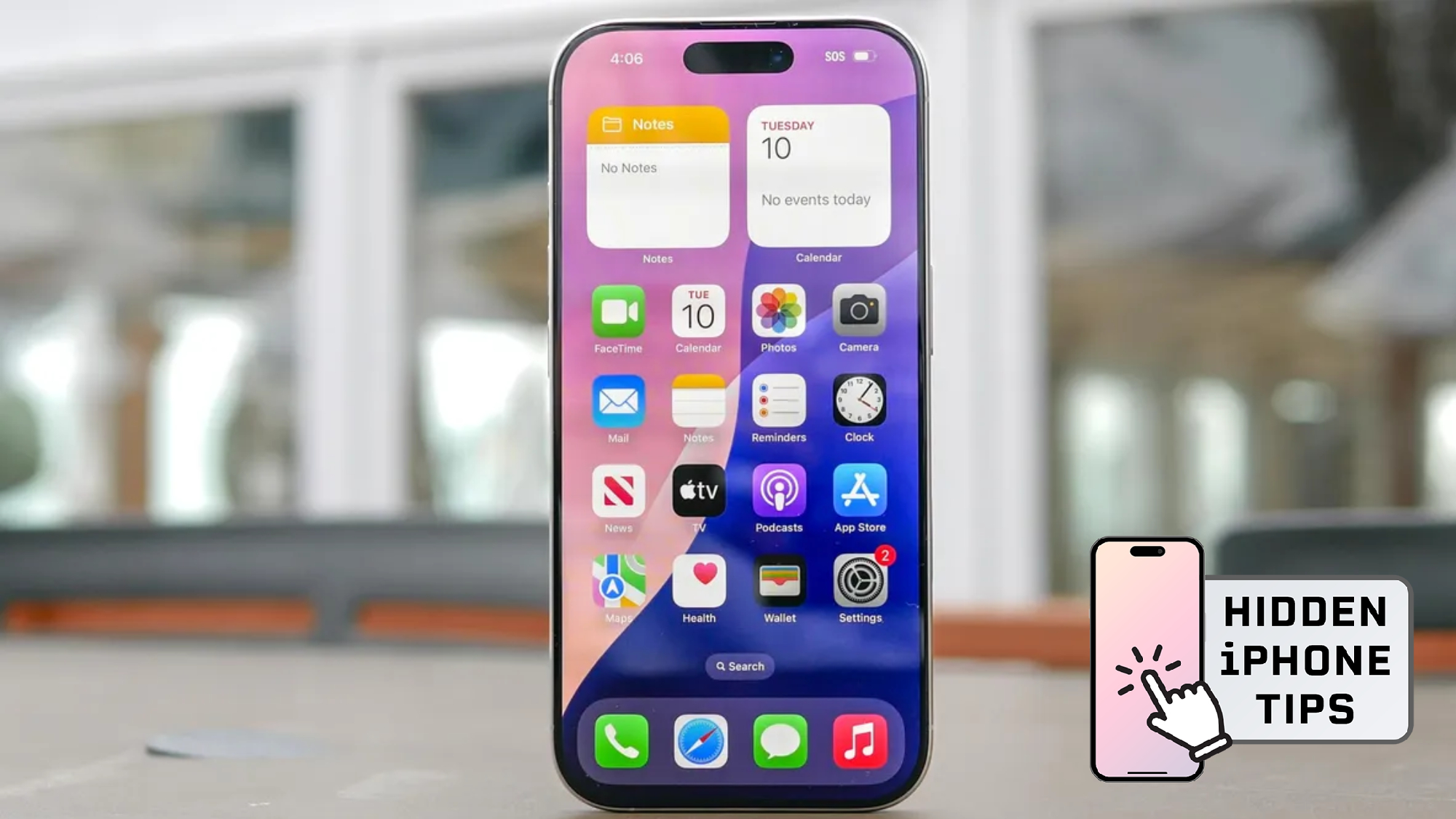 אייפון 16 פרו עם תג טיפים מוסתרים לאייפון