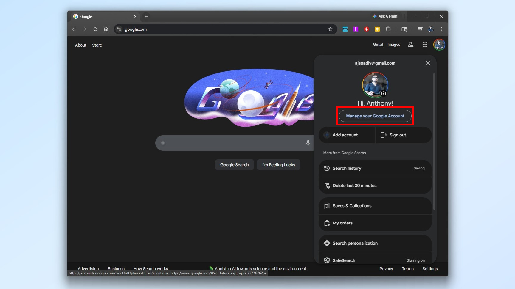 כיצד לשנות את כתובת Gmail שלך בשולחן העבודה