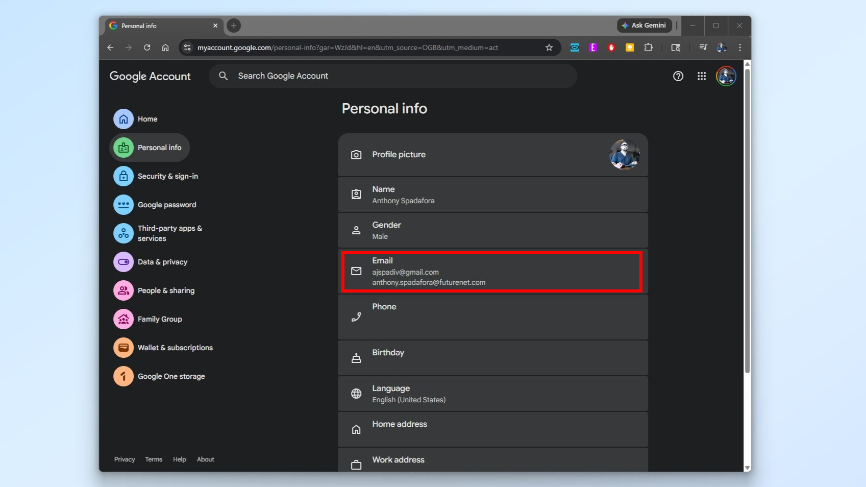 כיצד לשנות את כתובת גוגל בשולחן העבודה