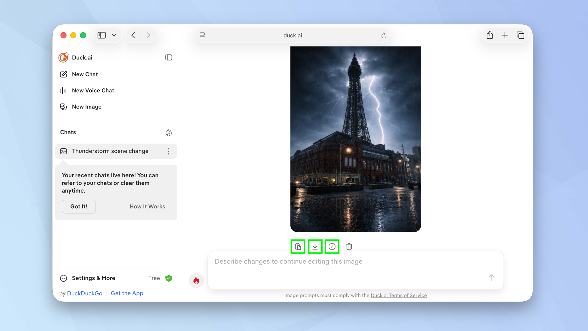 ערוך תמונות ב-DuckDuckGo באמצעות AI אנונימי