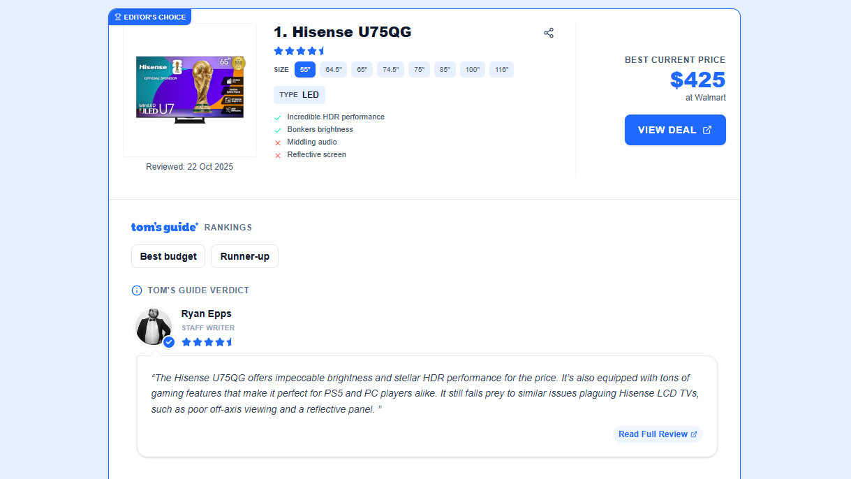 מאתר המוצרים החדש ב-Tom's Guide