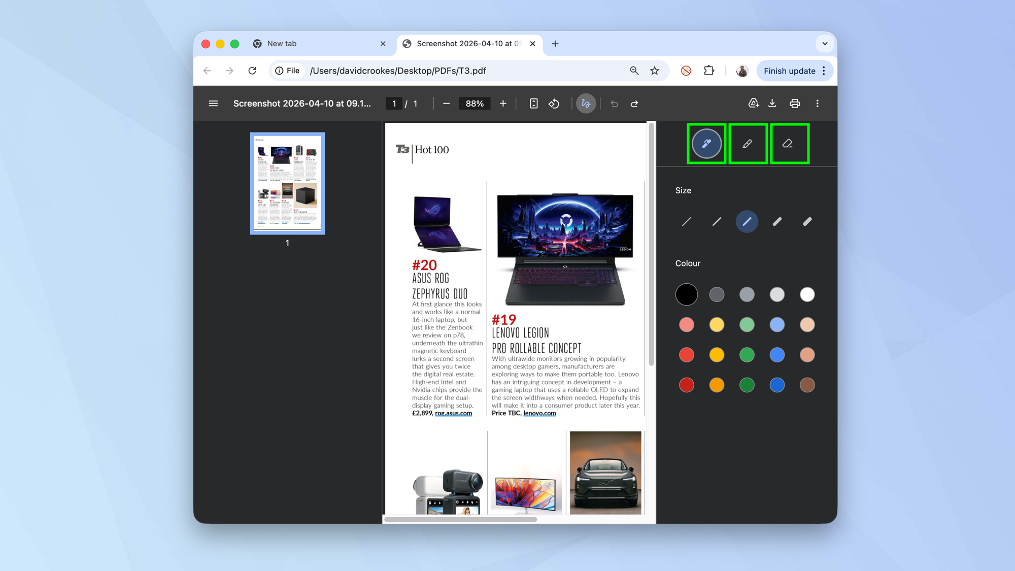 אתה יכול להוסיף הערות לקובצי PDF באמצעות מציג ה-PDF ב-Chrome &ndash; הנה איך