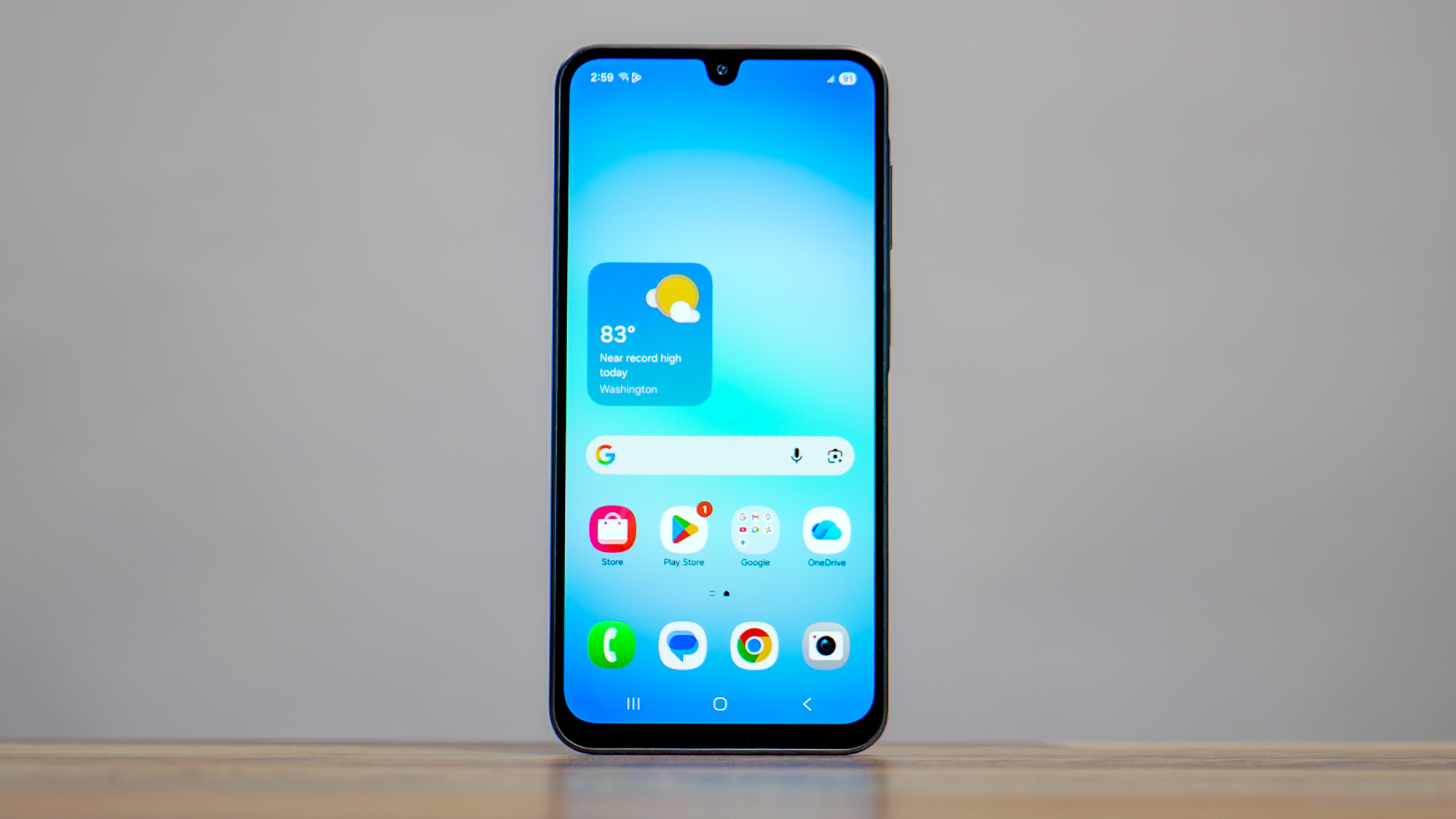 מסך סמסונג גלקסי A17 ומסך בית.