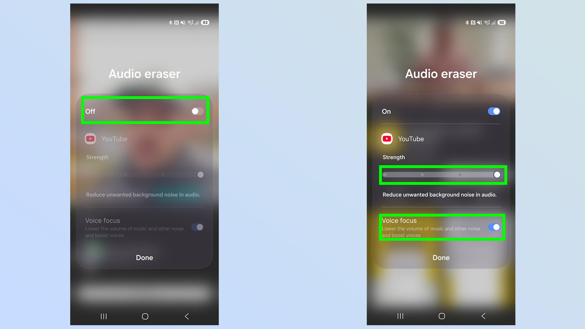 מחק אודיו בגלקסי s26