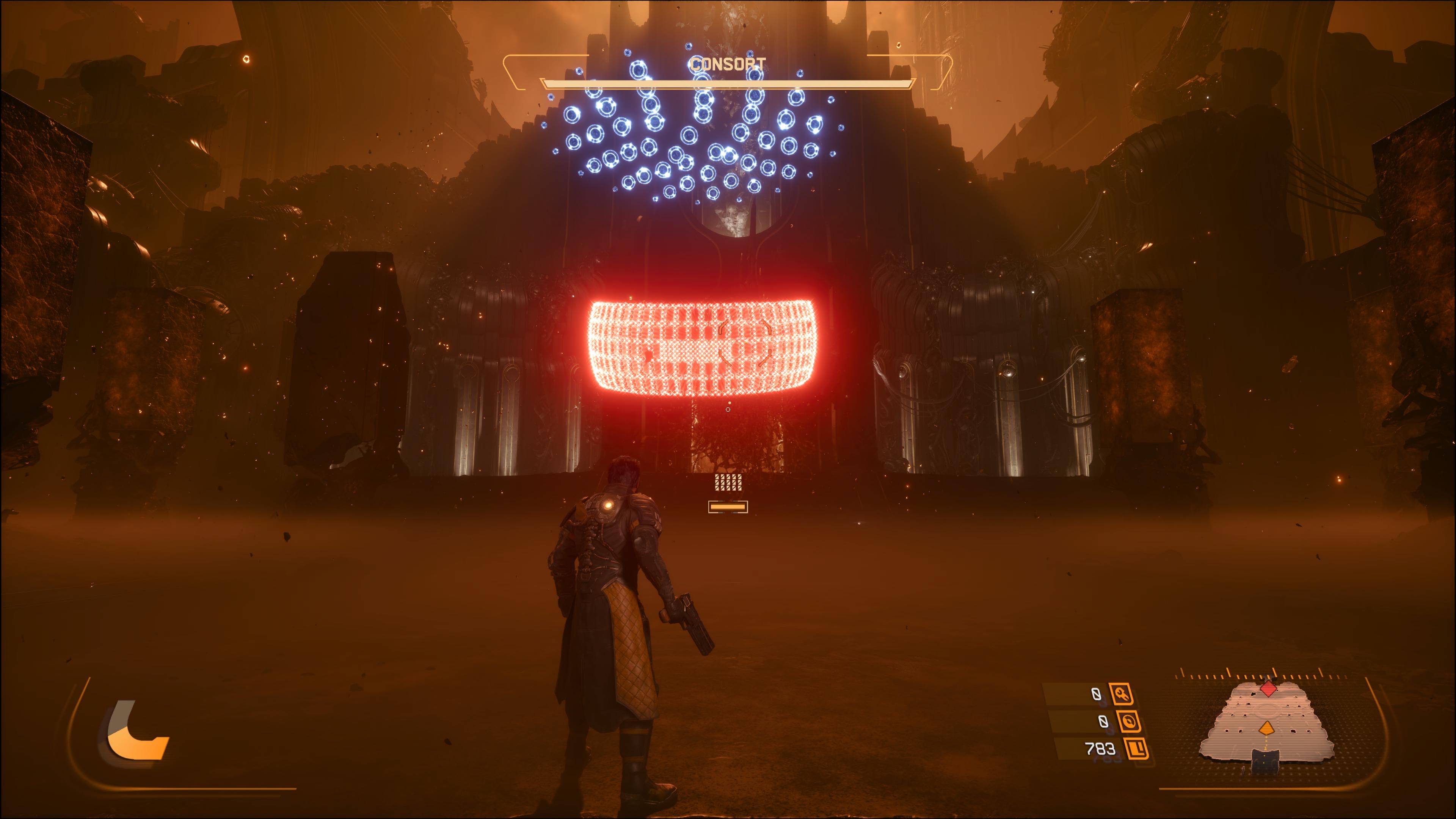 צילום מסך מ-Saros שצולם ב-PS5 Pro