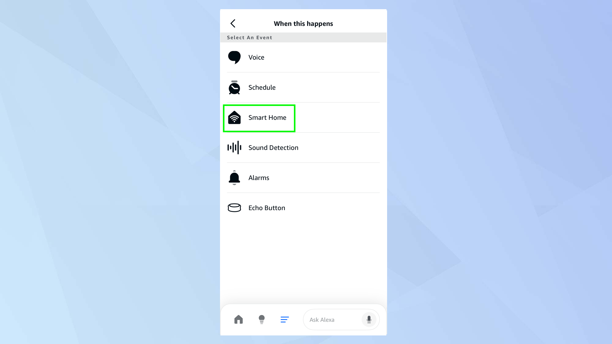 צור שגרות של Alexa המופעלות על ידי מכשיר ה-Ring שלך