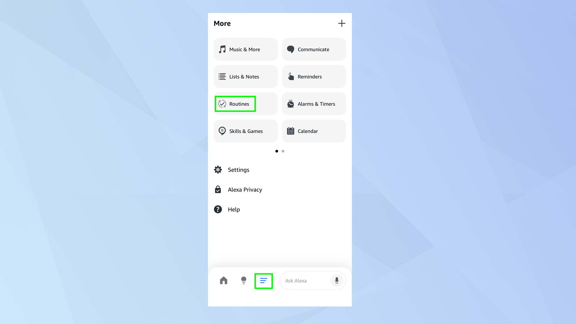 צור שגרות של Alexa המופעלות על ידי מכשיר ה-Ring שלך