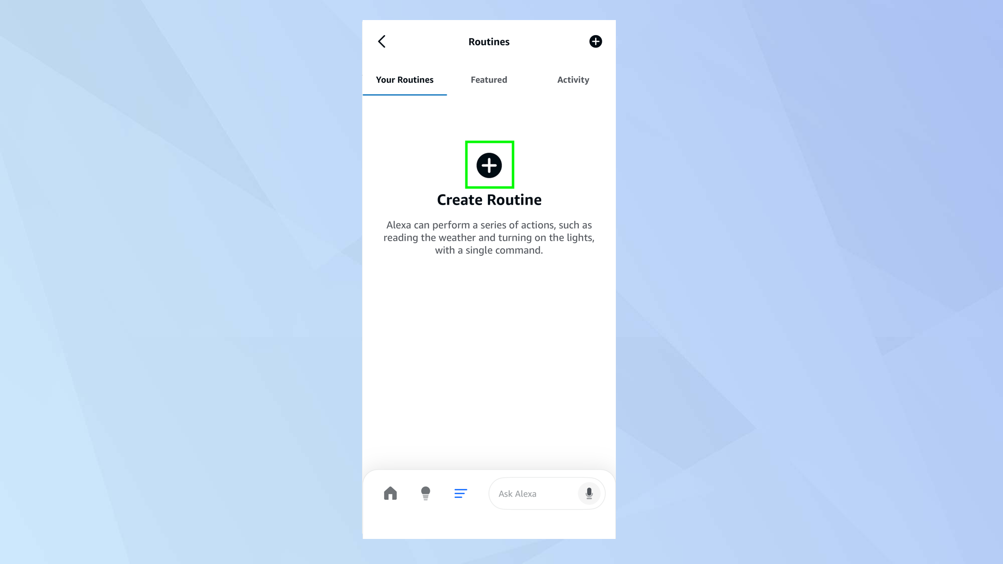 צור שגרות של Alexa המופעלות על ידי מכשיר ה-Ring שלך