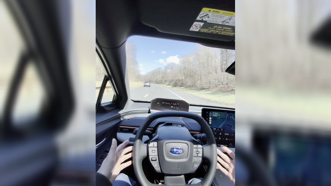 אנימציית GIF של בקרת שיוט אדפטיבית סובארו Uncharted 2026.