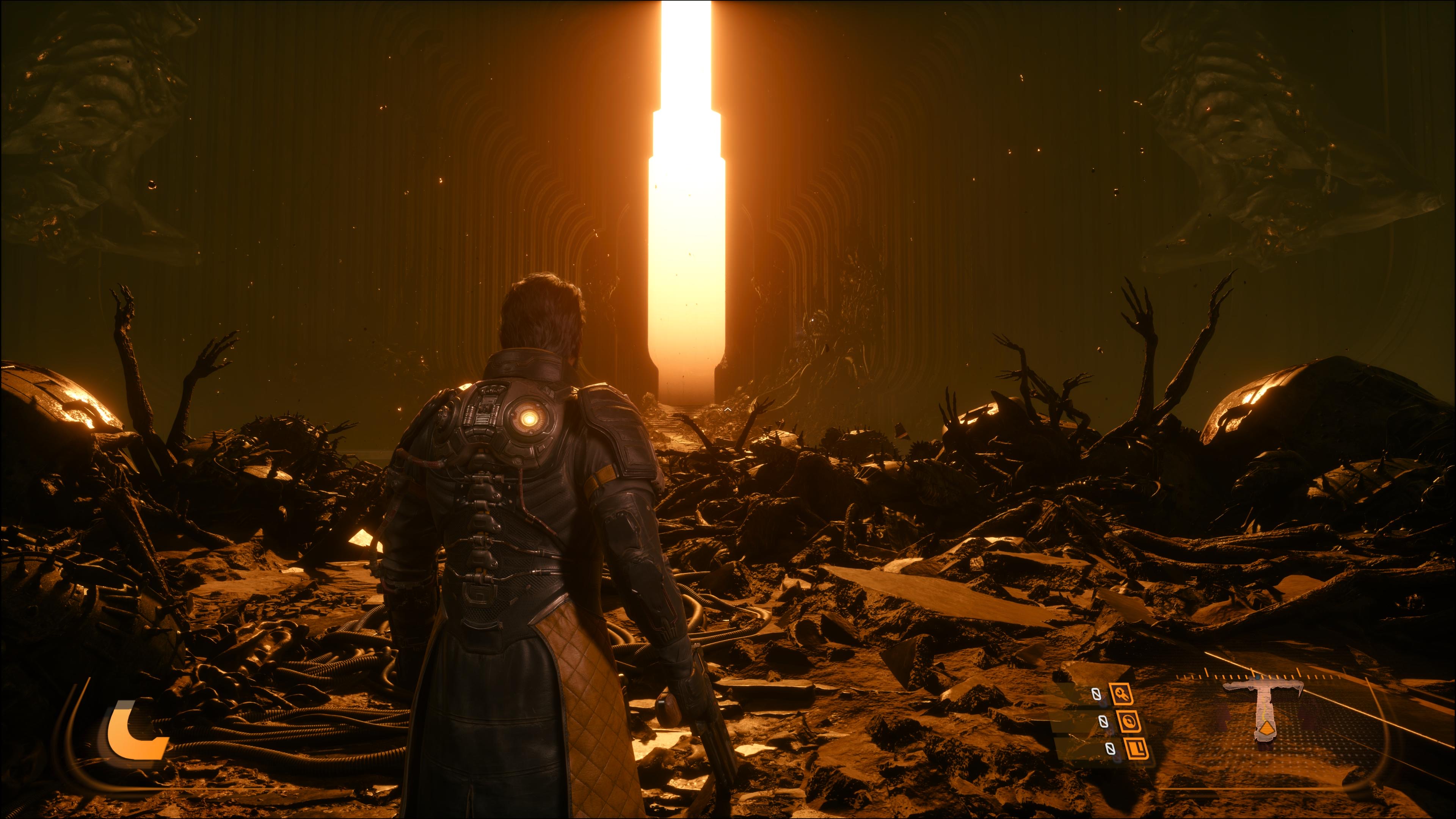 צילום מסך מ-Saros שצולם ב-PS5 Pro