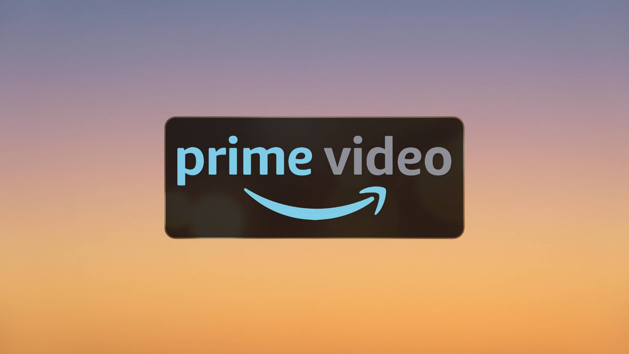 רקע שקיעה עבור לוגו Prime Video