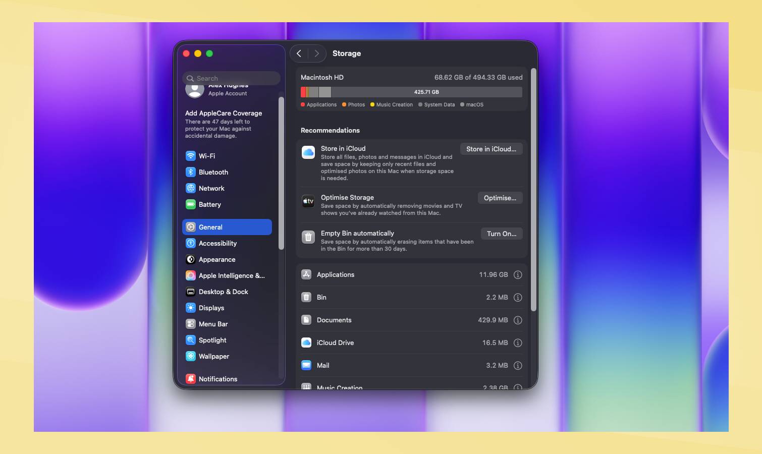 אחסון Macbook Neo