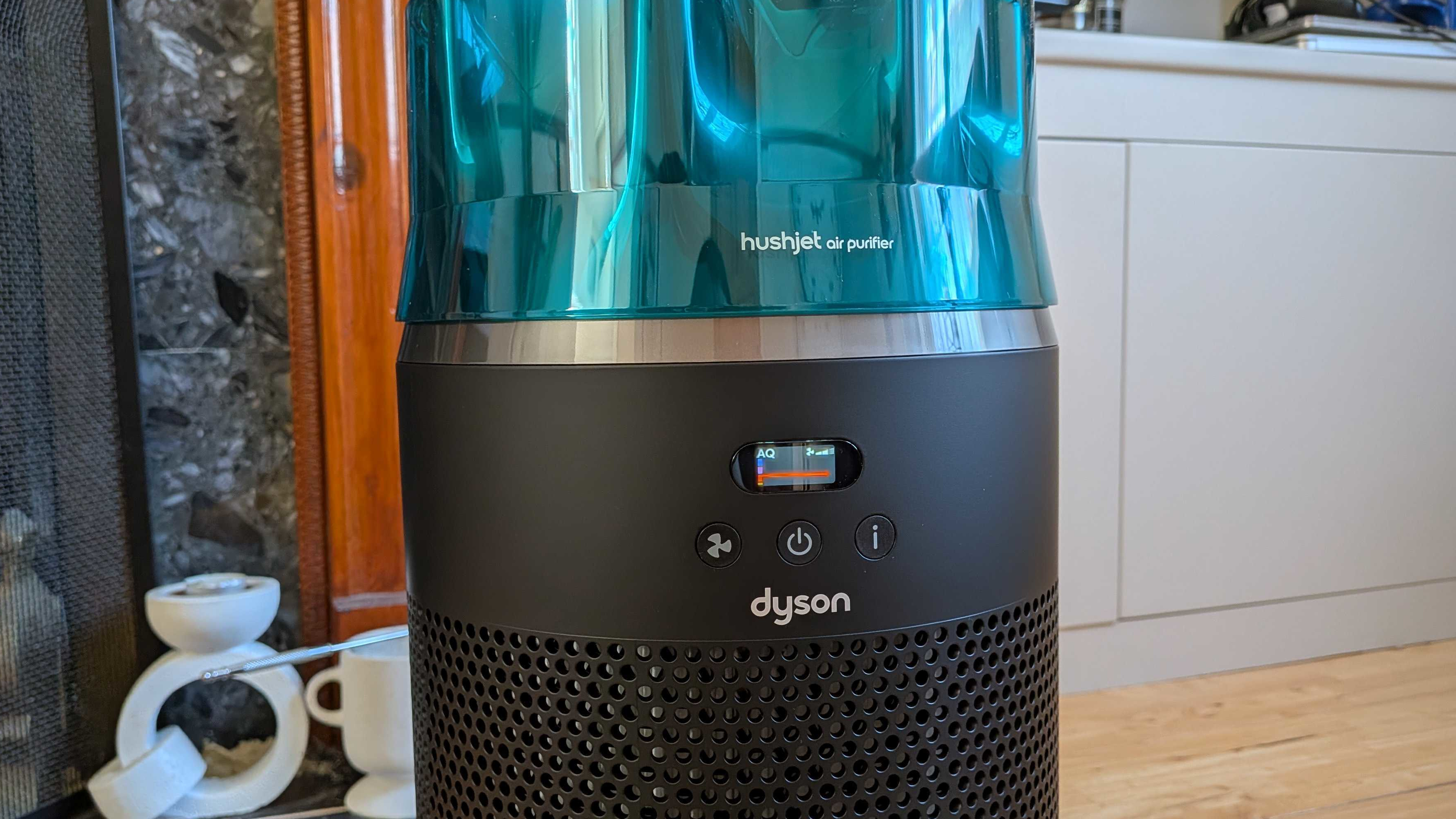 קריאות איכות האוויר של מטהר האוויר Dyson HushJet