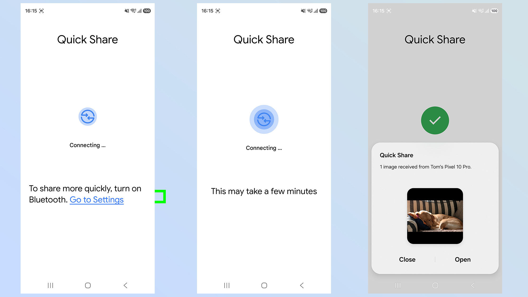 כיצד לשתף קבצים עם קוד qr באמצעות quickshare