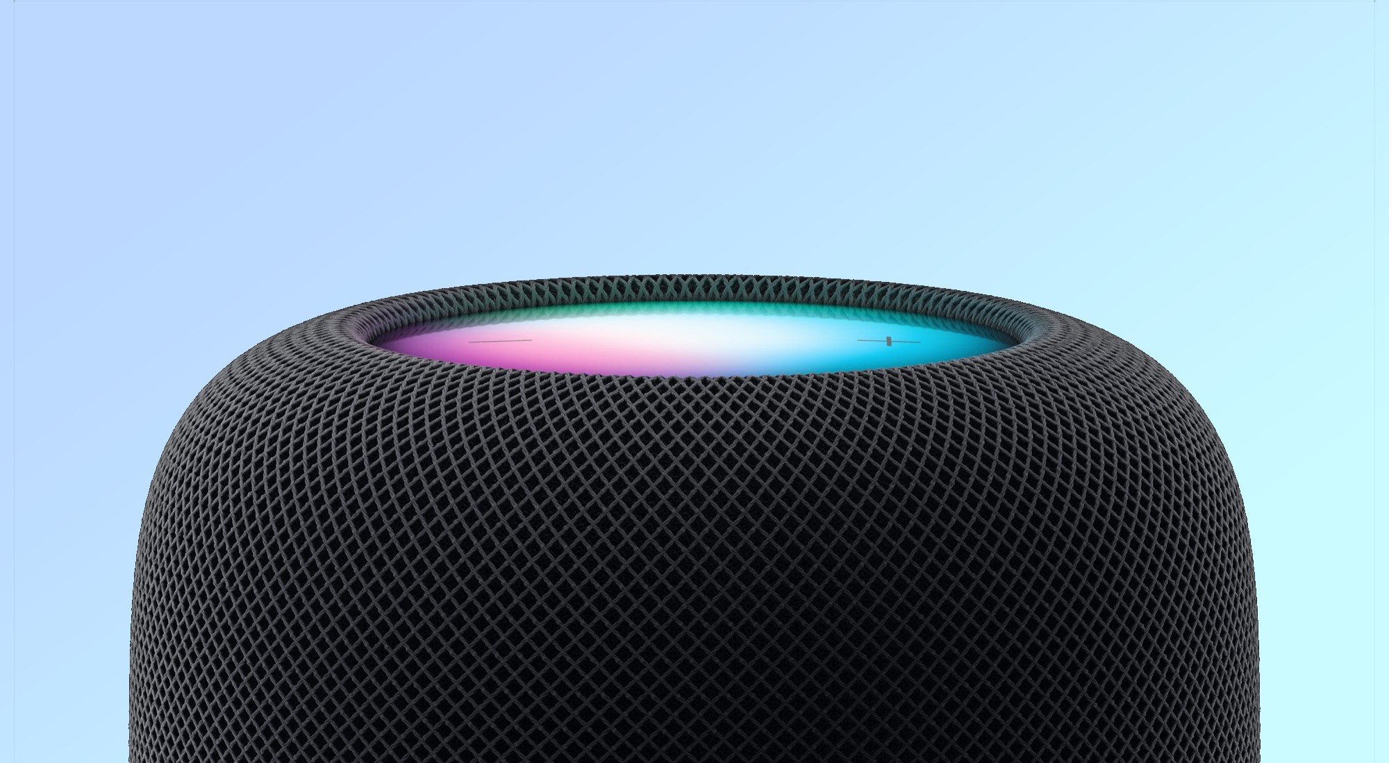 תקריב של ה-Homepod 2