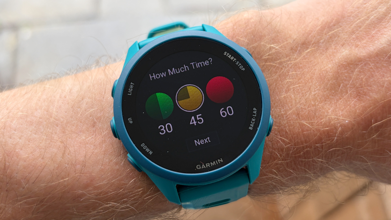 תכונת אימון מהיר של Garmin