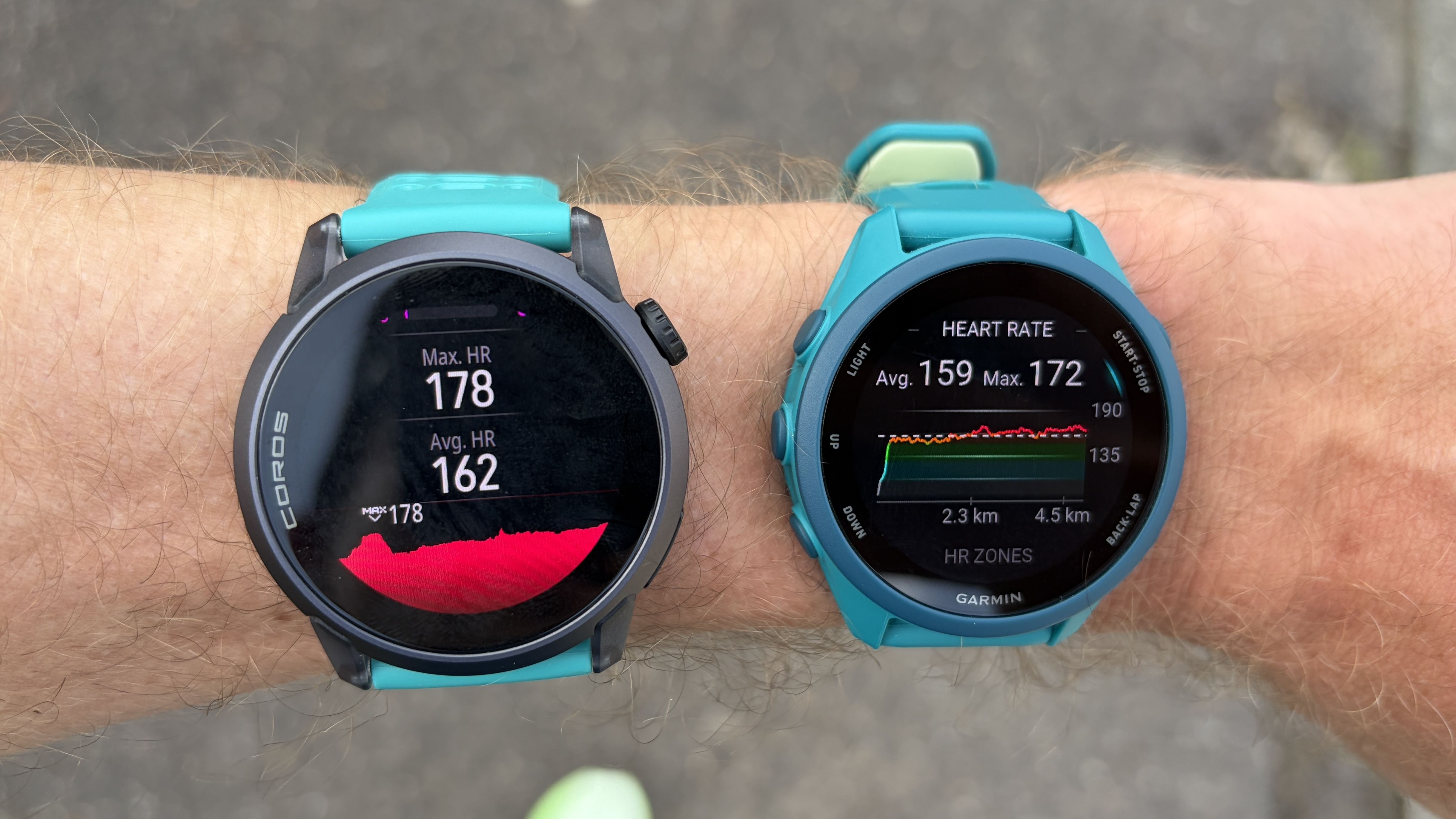Garmin Forerunner 170 נגד Coros Pace 4