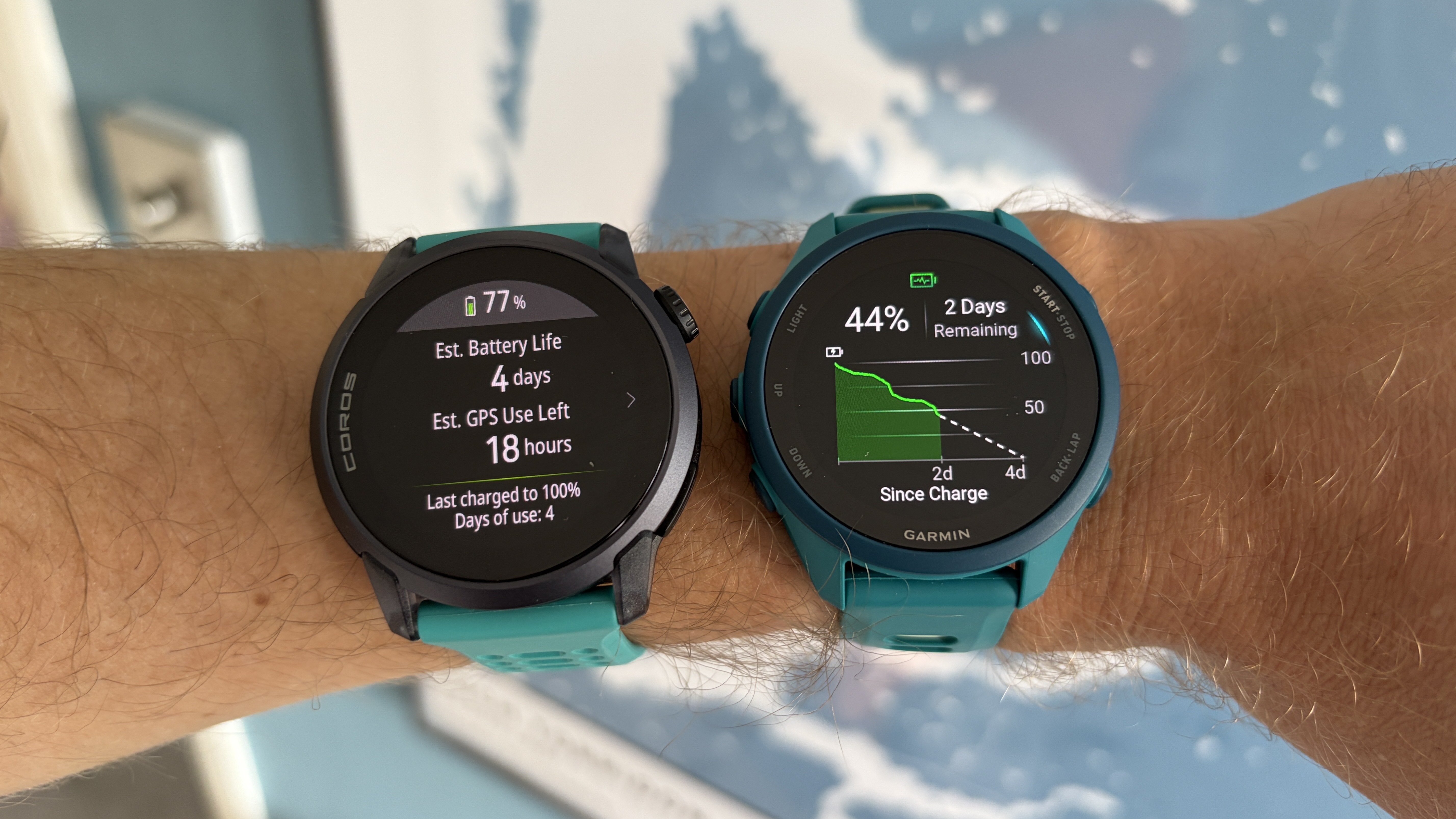 Garmin Forerunner 170 נגד Coros Pace 4