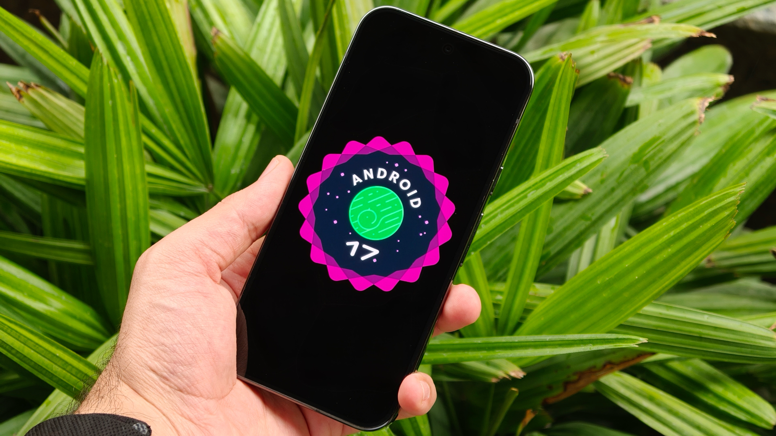 לוגו אנדרואיד 17 ב-Google Pixel 9 Pro