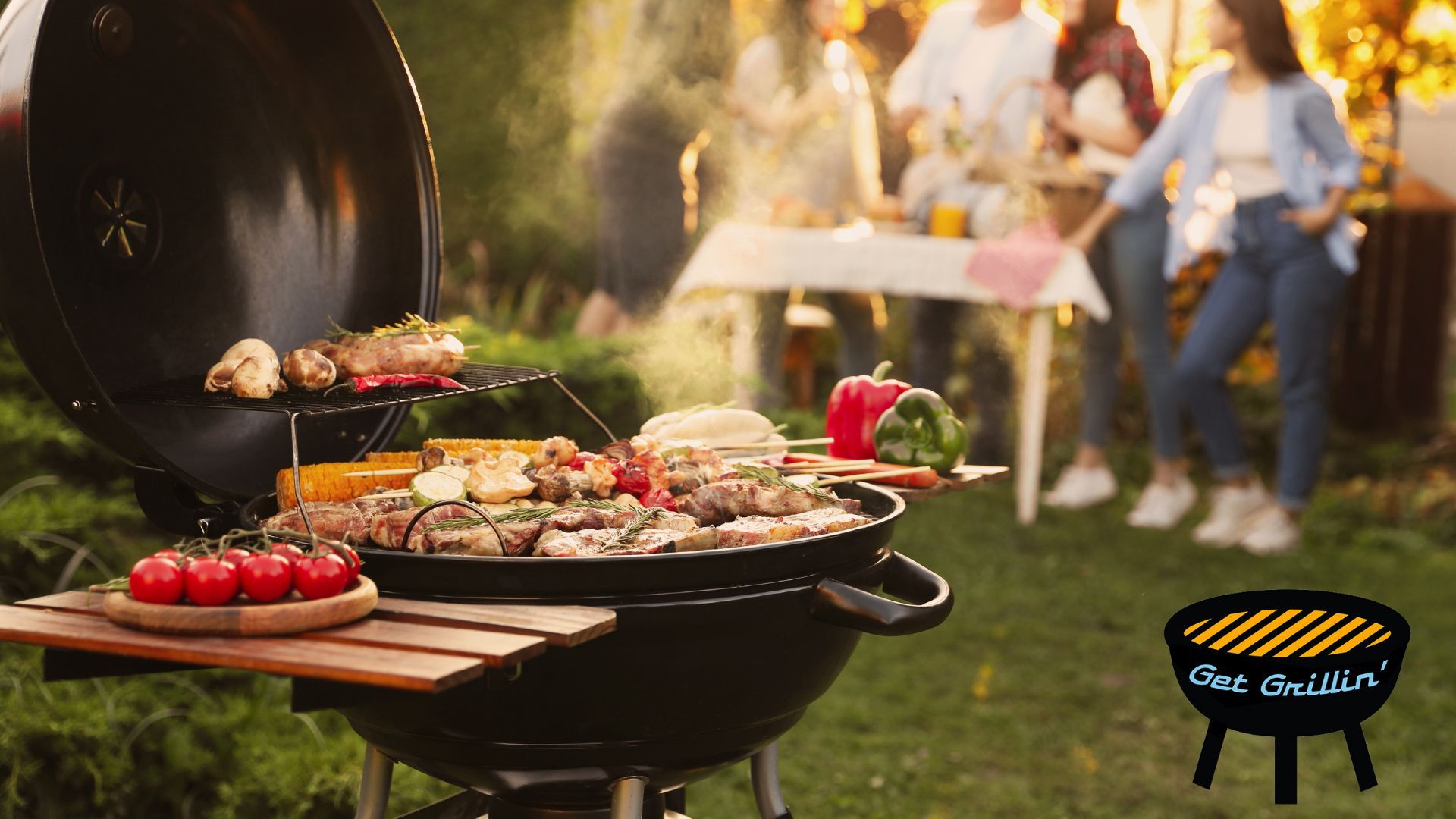 Get Grillin' with Tom's Guide kettle grill full of food