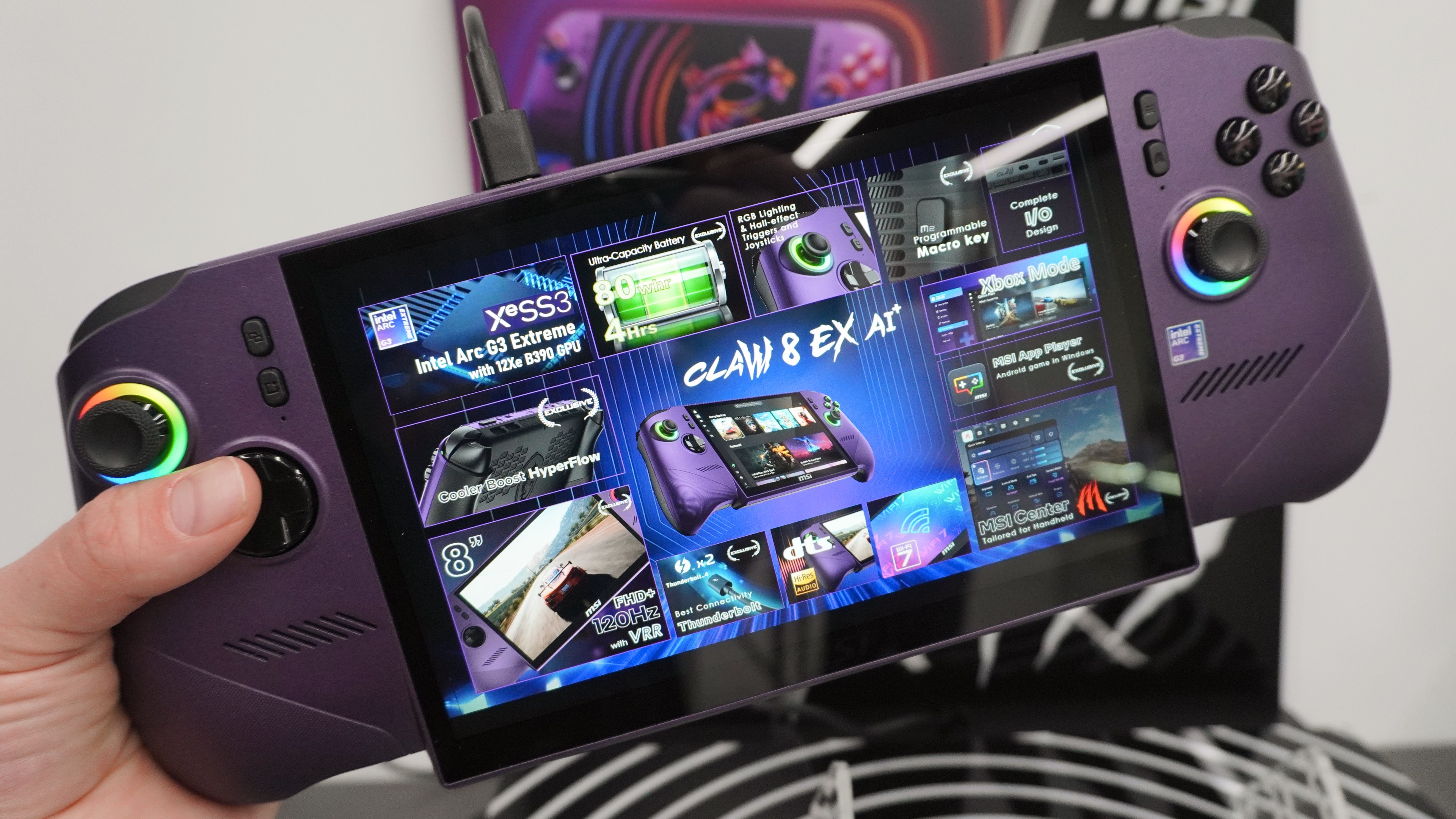 MSI Claw 8 EX AI+