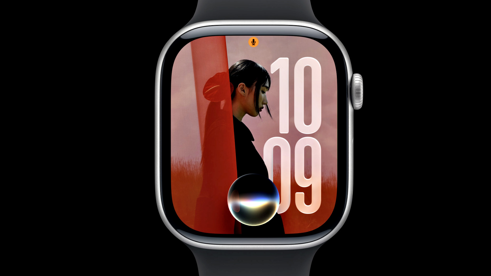 תקריב של Apple Watch Series 11 המציג את חוויית הבינה המלאכותית החדשה של Siri