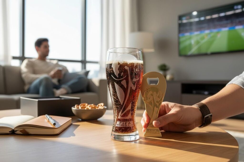 The official FIFA World Cup 2026 pilsner glass