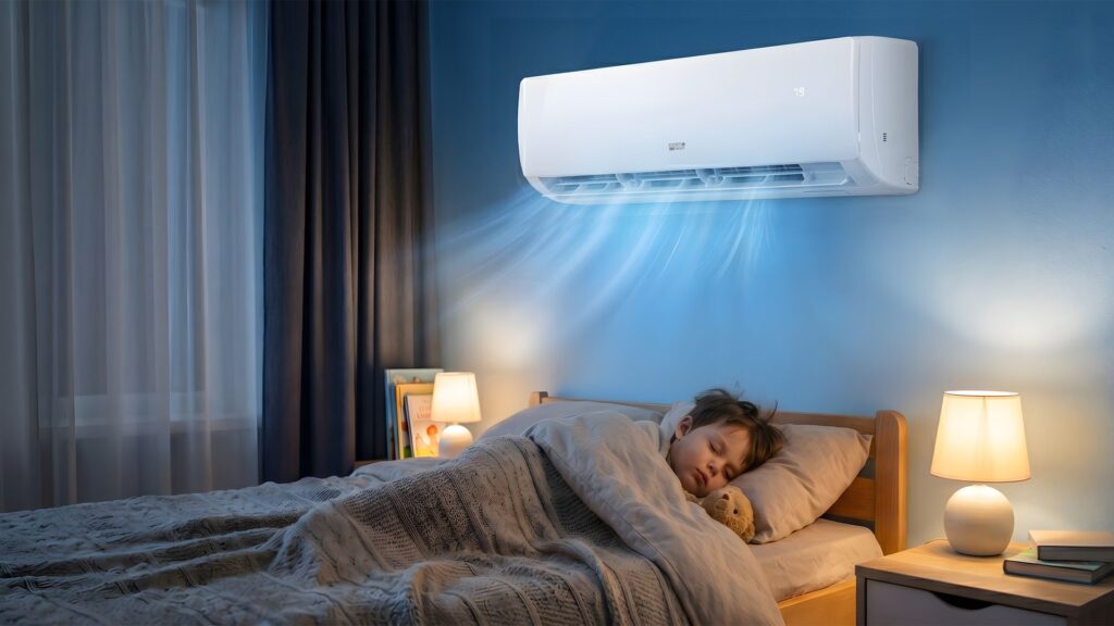 Costway mini split AC promotional image