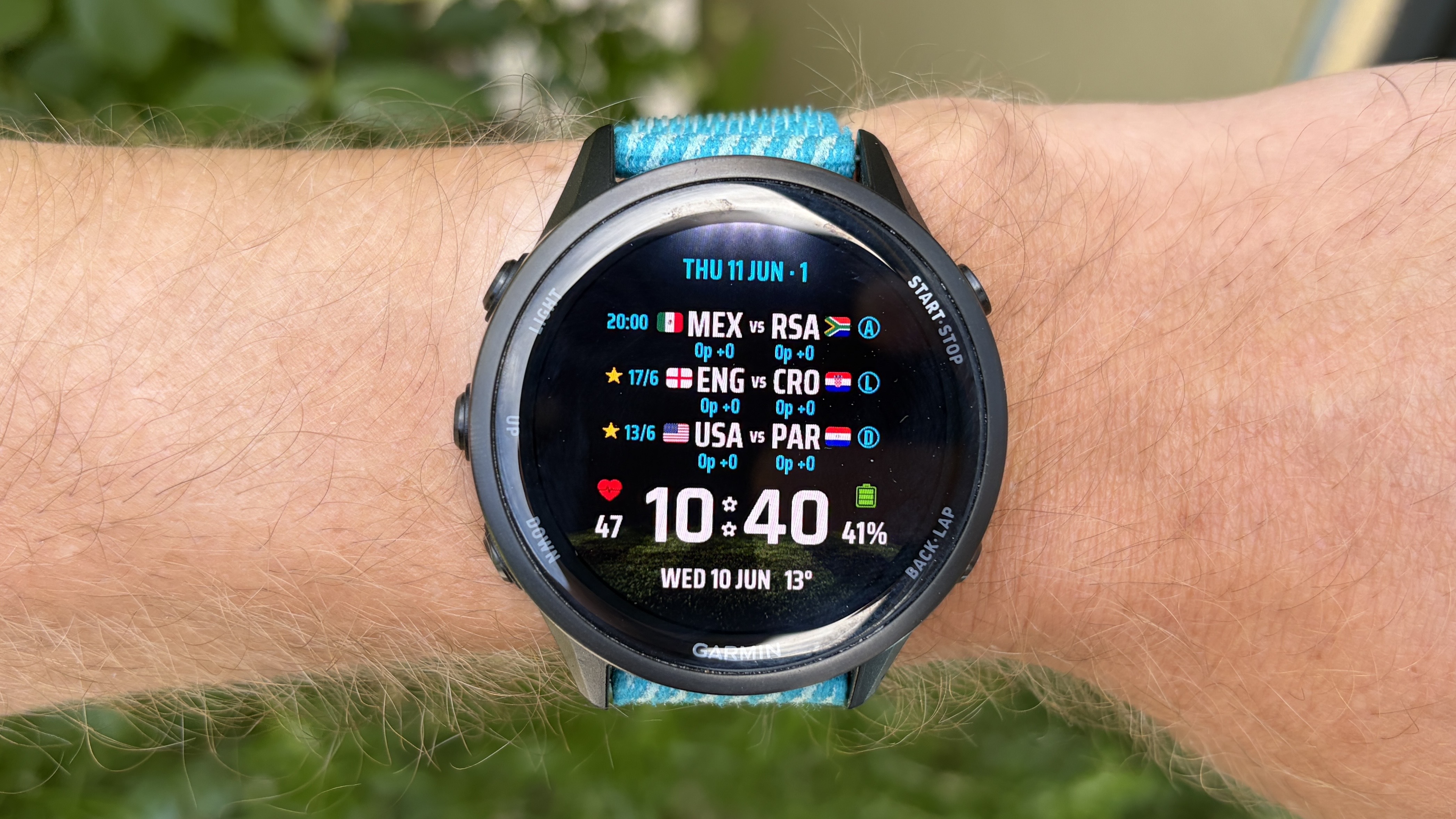 לוח שעונים של Garmin Forerunner 970 גביע העולם