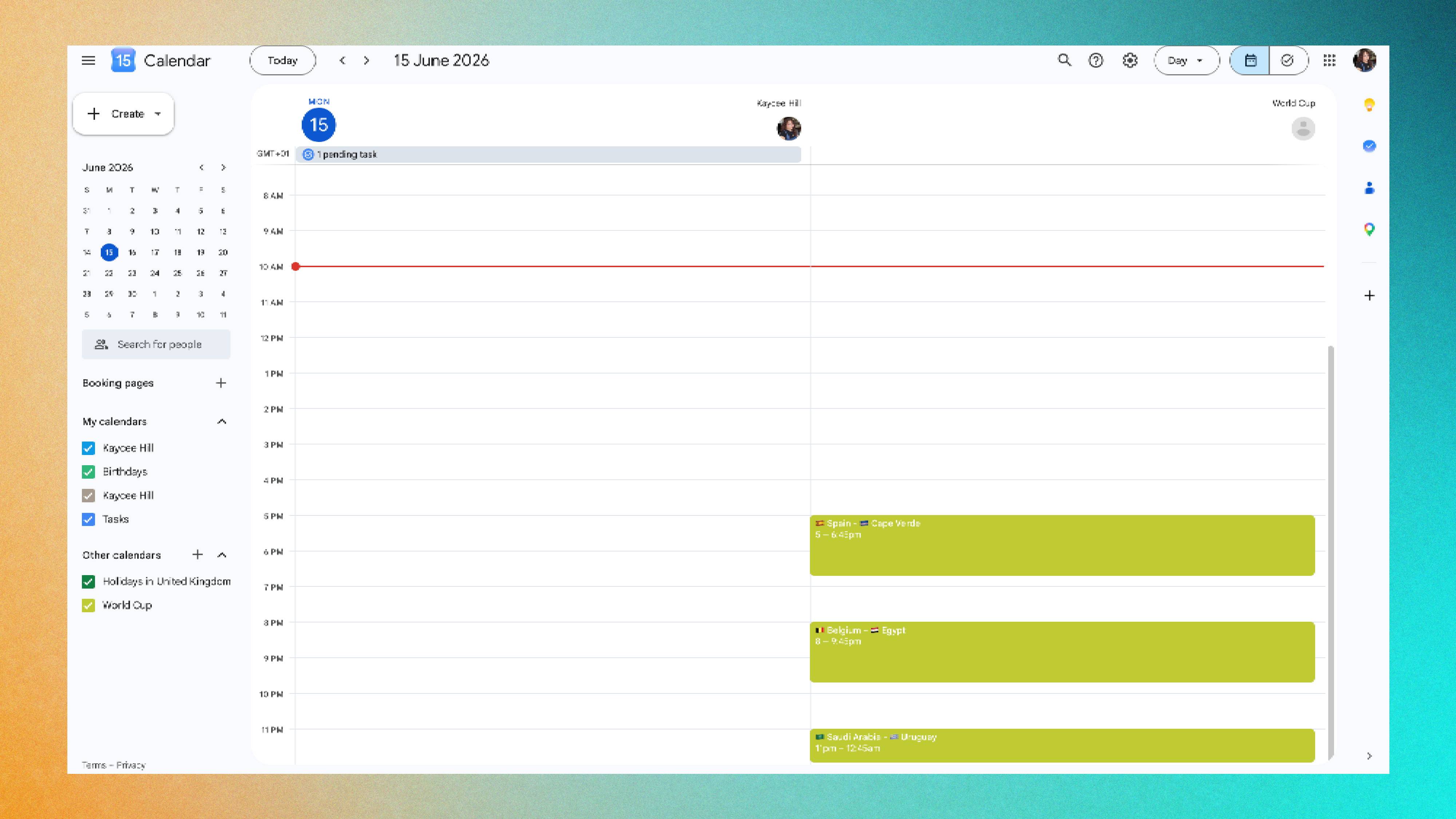 משחקי מונדיאל 2026 מסונכרנים עם Gmail