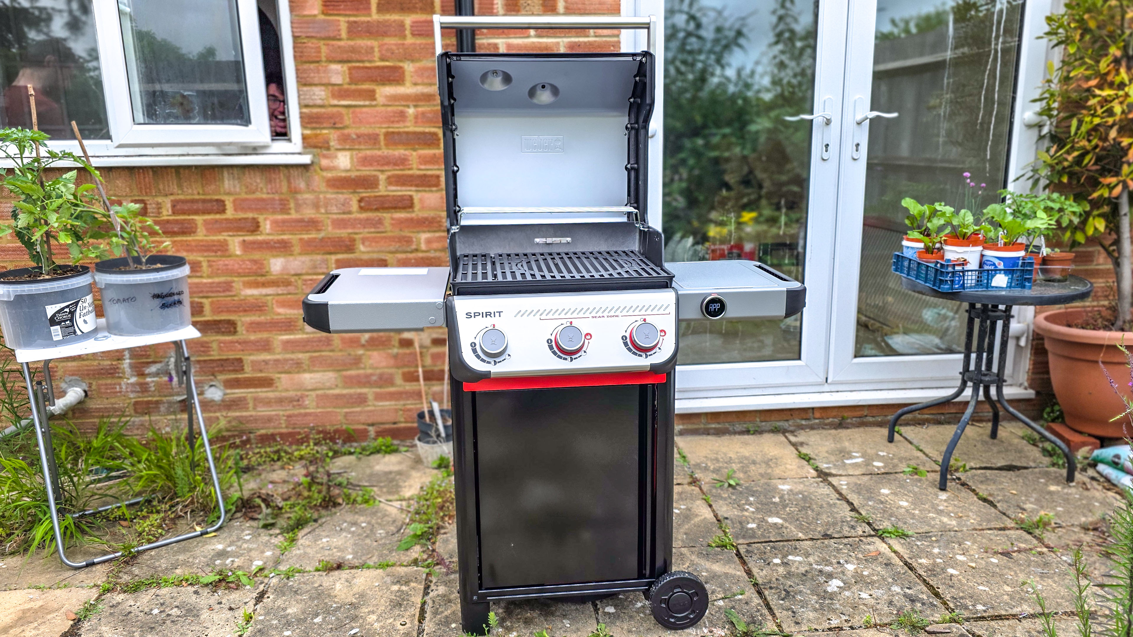 Weber Spirit EX325 צלייה של מזון