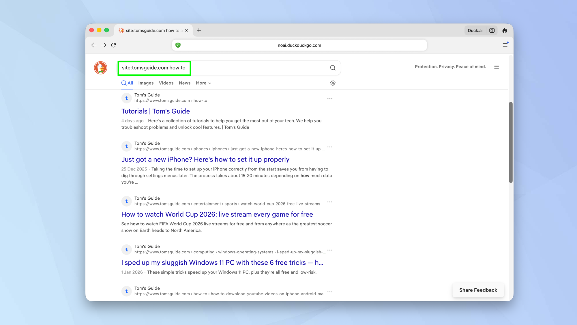 כיצד להפיק את המרב מ-DuckDuckGo בעת שימוש ב-NoAI