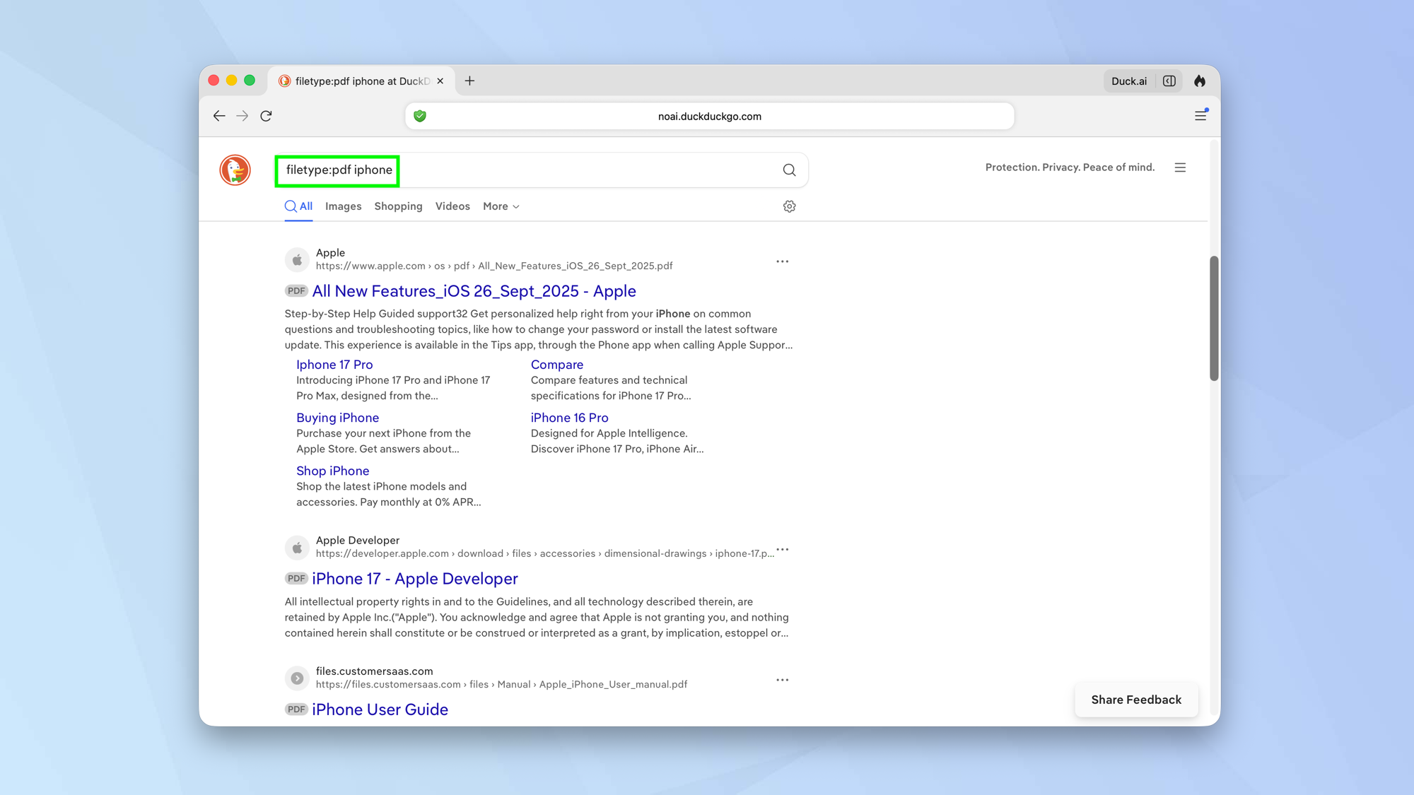 כיצד להפיק את המרב מ-DuckDuckGo בעת שימוש ב-NoAI