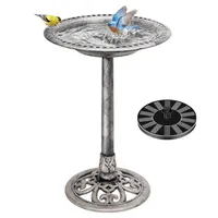 אמבט ציפורים של Vivohome עם מזרקה סולארית