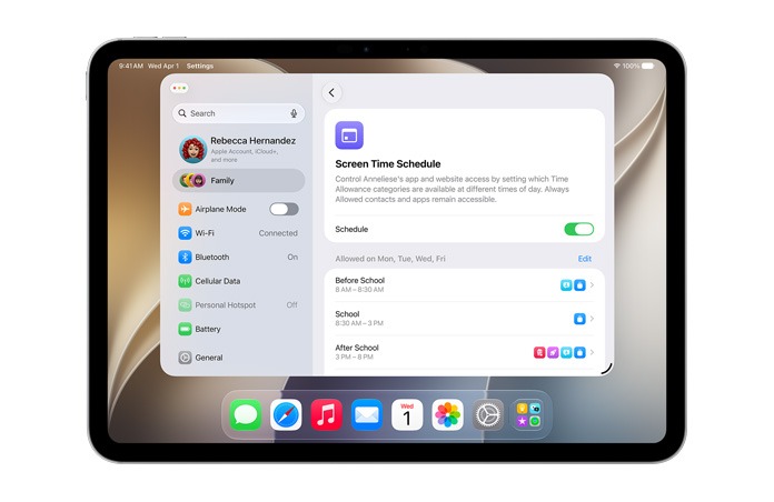 צילומי מסך של iPadOS 27