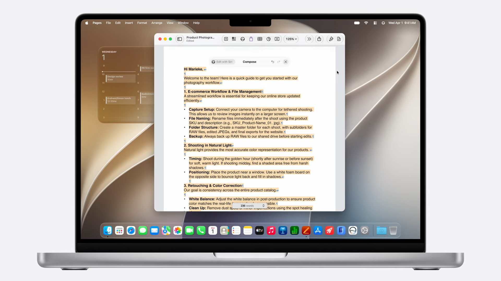 כתוב עם Siri ב-Mac ב-WWDC 2026
