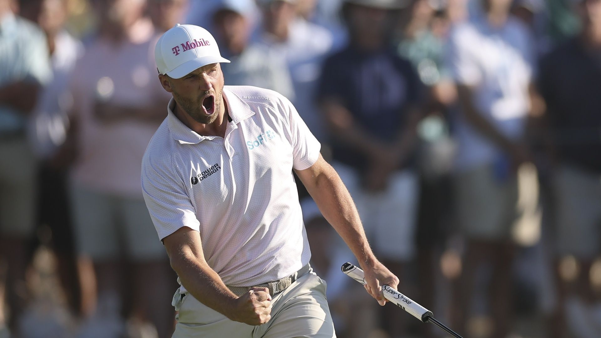 Wyndham Clark celebrating at the US Open in 2026