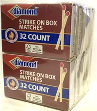 יהלום 10-Pack Strike on Box Matches