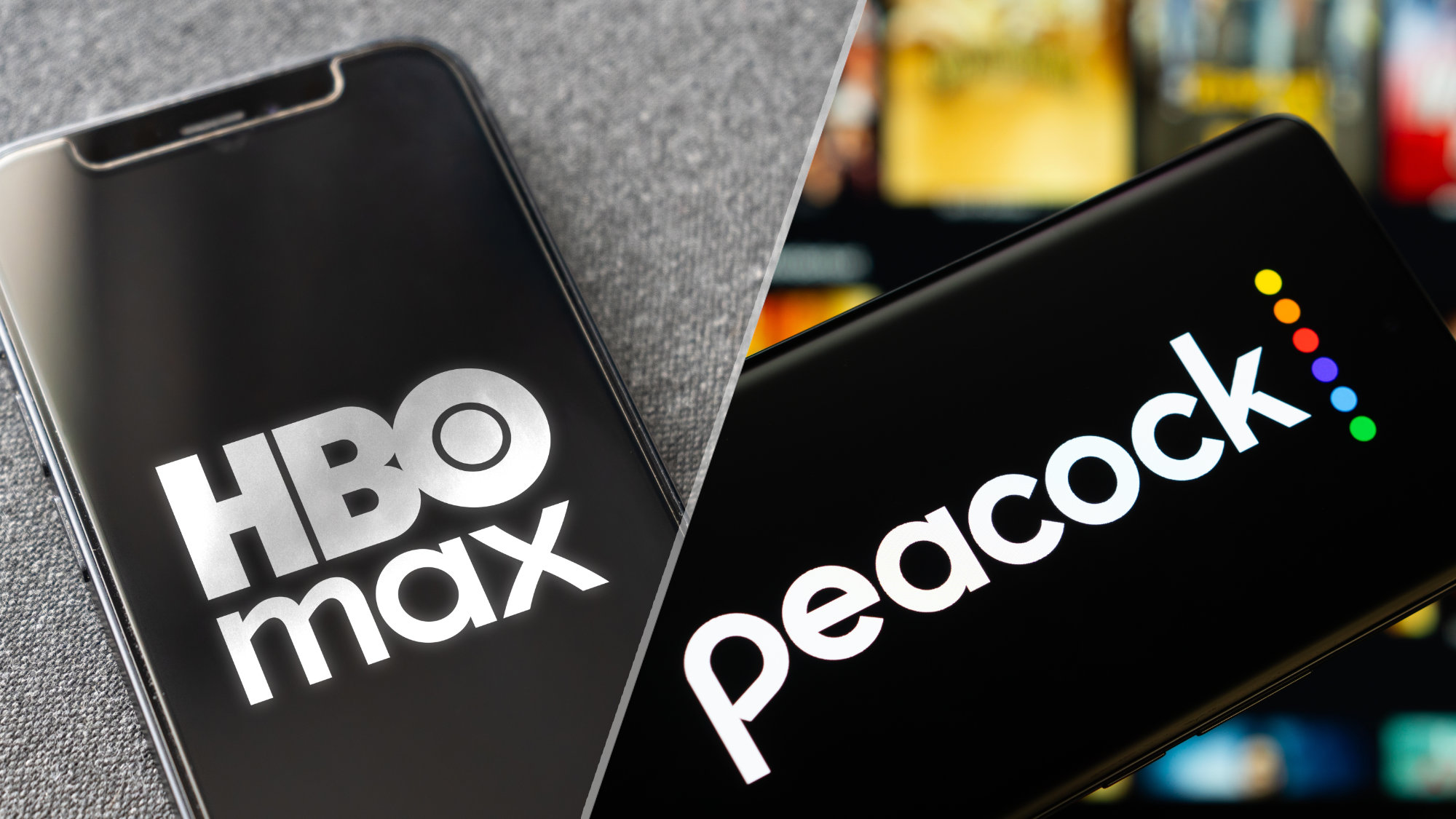 אפליקציית HBO Max בטלפון; אפליקציית טווס בטלפון
