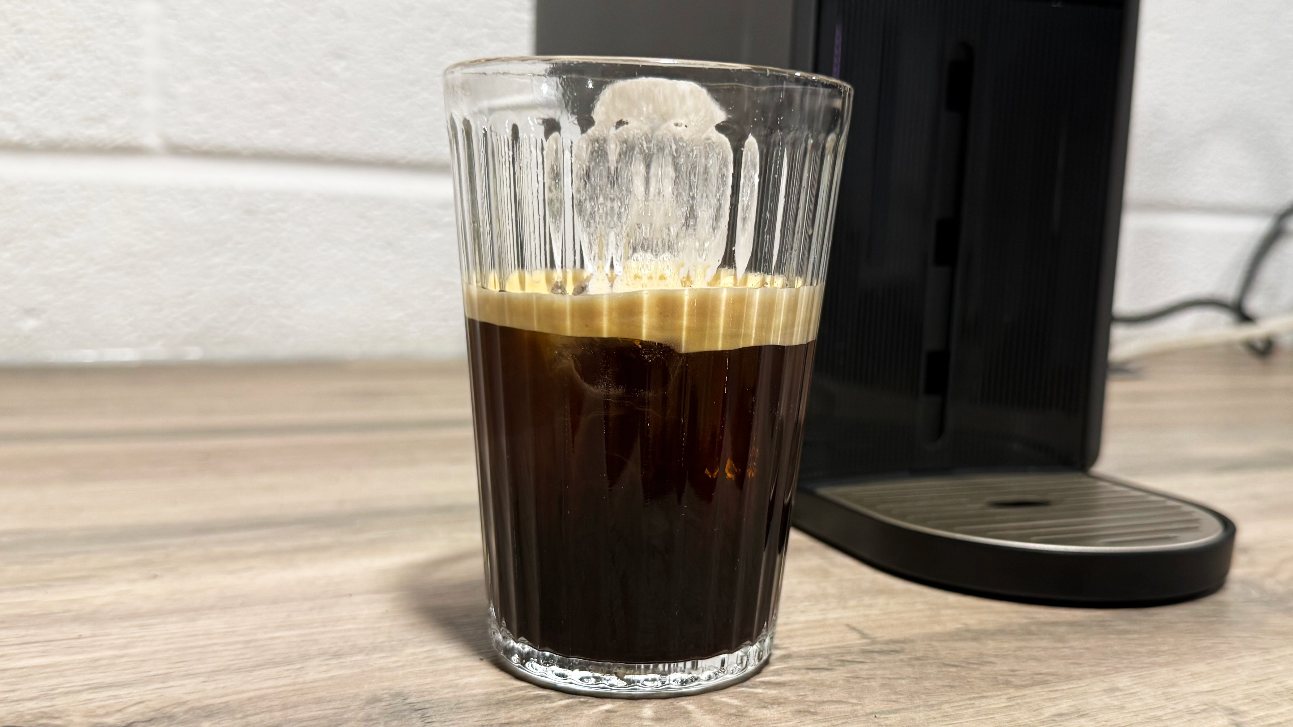 קפה שהוכן על ה-nespresso vertuo up