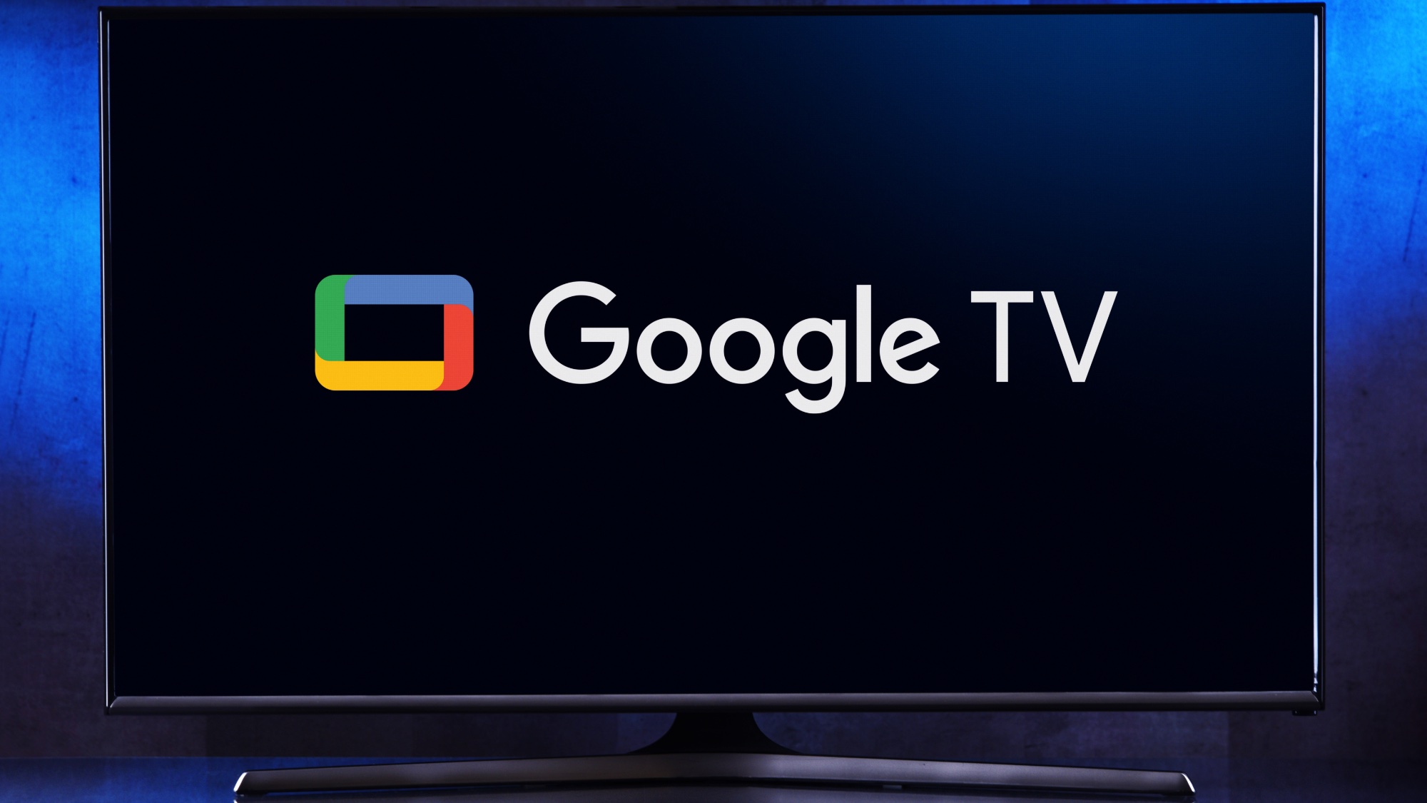הלוגו של Google TV בטלוויזיה