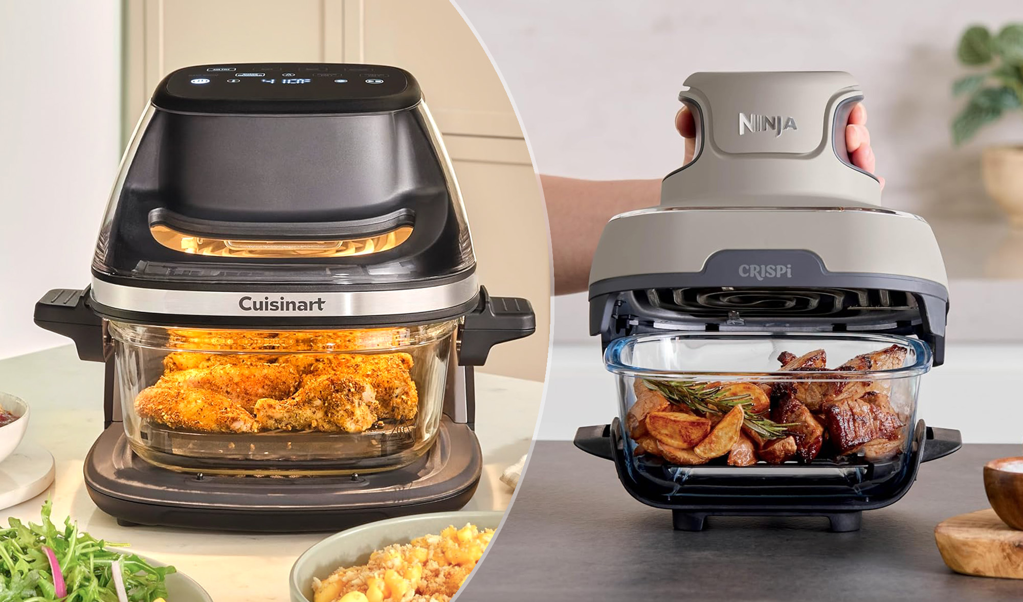 נינג'ה קריספי נגד Cuisinart ClearView אוויר טיגונים